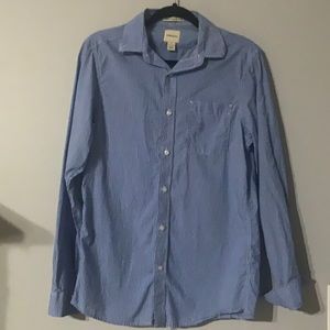 G.H Bass & Co Small Blue Plaid Long Sleeve